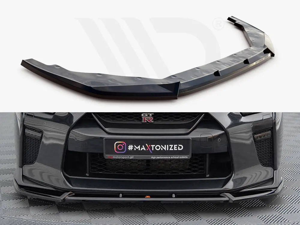 Maxton Design Front Splitter V.2 Nissan Gtr R35 2Nd Facelift 1