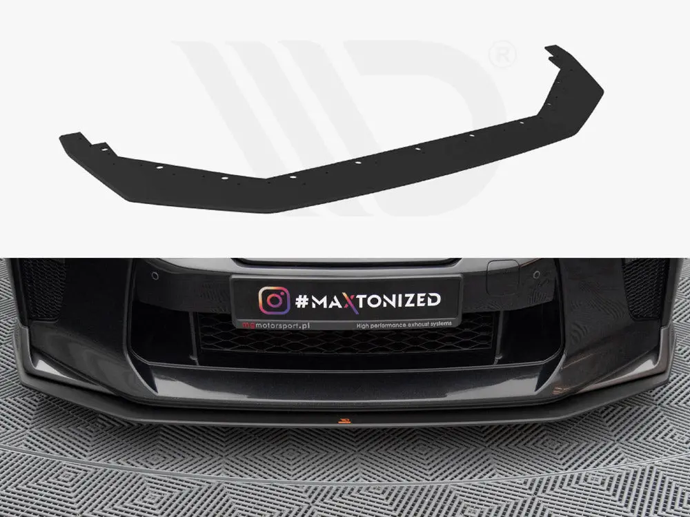 Maxton Design Street Pro Front Splitter Nissan Gtr R35 2Nd Facelift 1