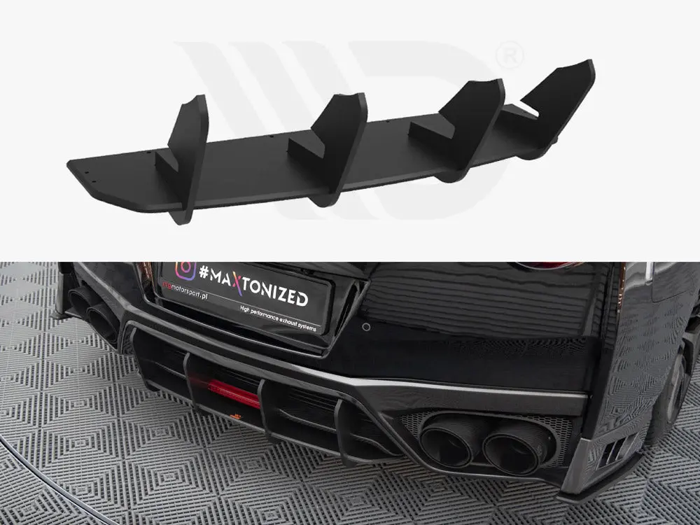 Maxton Design Street Pro Rear Diffuser Nissan Gtr R35 2Nd Facelift 1
