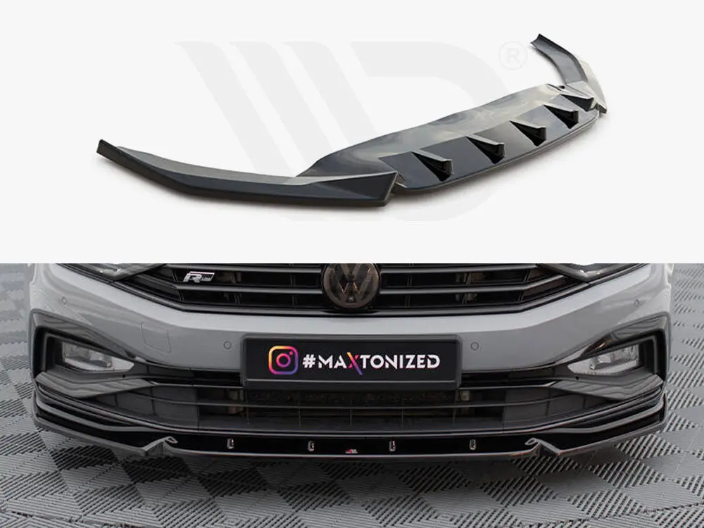 Maxton Design Front Splitter V.1 Volkswagen Passat R-Line B8 Facelift 1