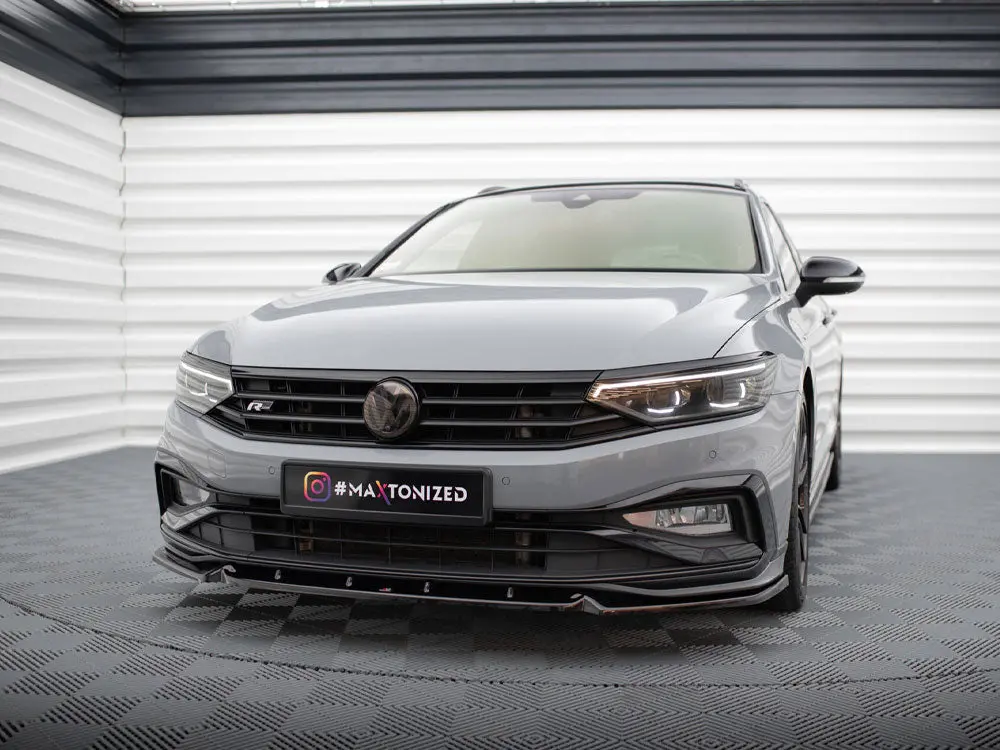 Maxton Design Front Splitter V.1 Volkswagen Passat R-Line B8 Facelift 2