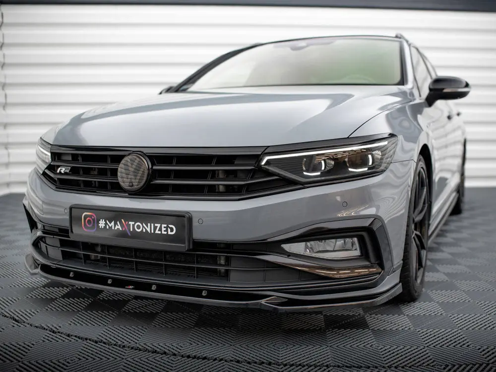Maxton Design Front Splitter V.2 Volkswagen Passat R-Line B8 Facelift 2