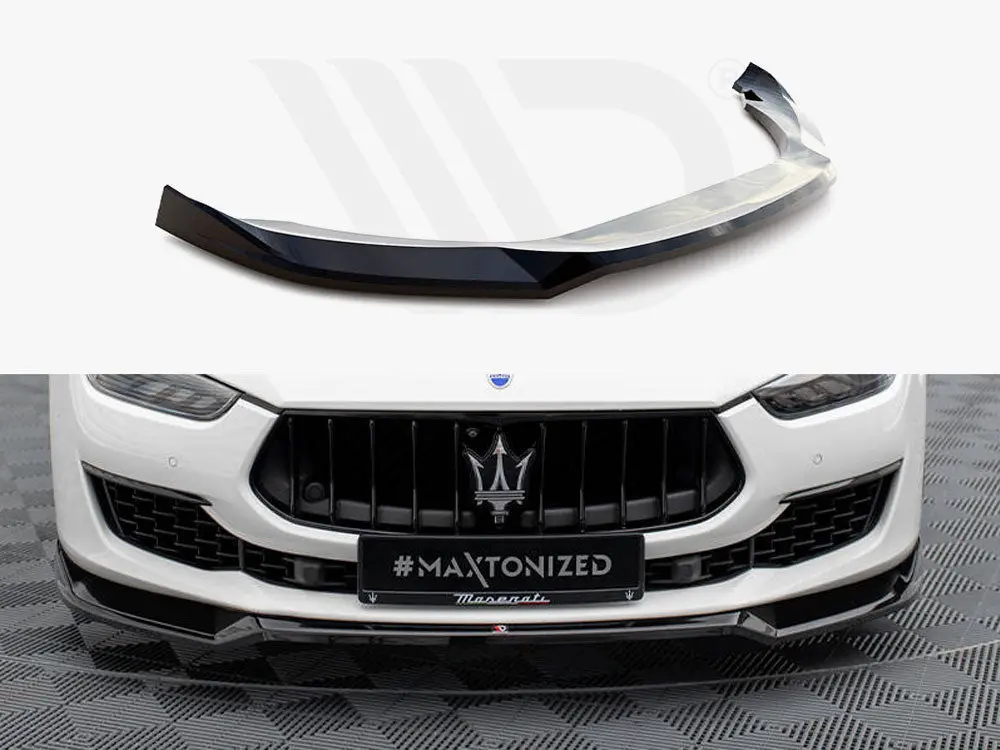 Maxton Design Front Splitter V.1 Maserati Ghibli Mk3 Facelift 1