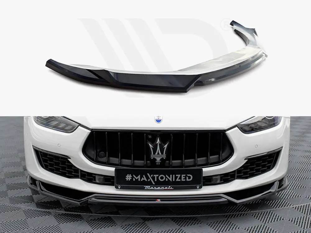 Maxton Design Front Splitter V.2 Maserati Ghibli Mk3 Facelift 1