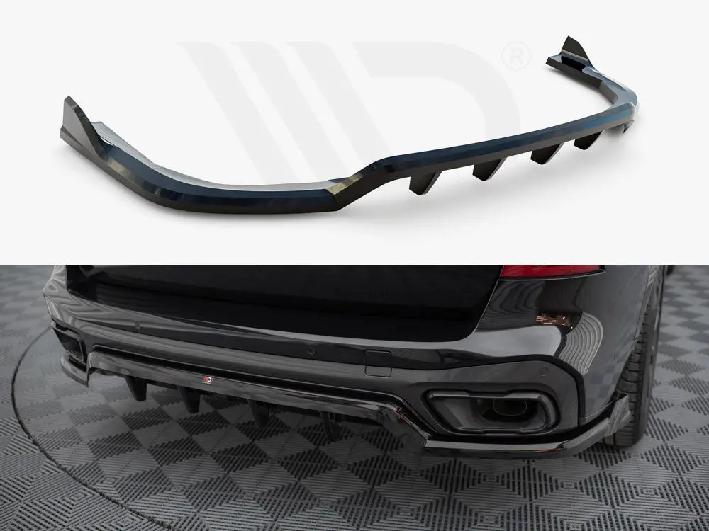 Maxton Design Central Rear Splitter (Vertical Bars) Bmw X5 M-Sport G05 1