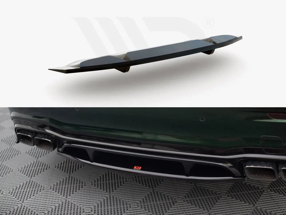 Maxton Design Central Rear Splitter (Vertical Bars) Mercedes-Amg E63 W213 Facelift 1