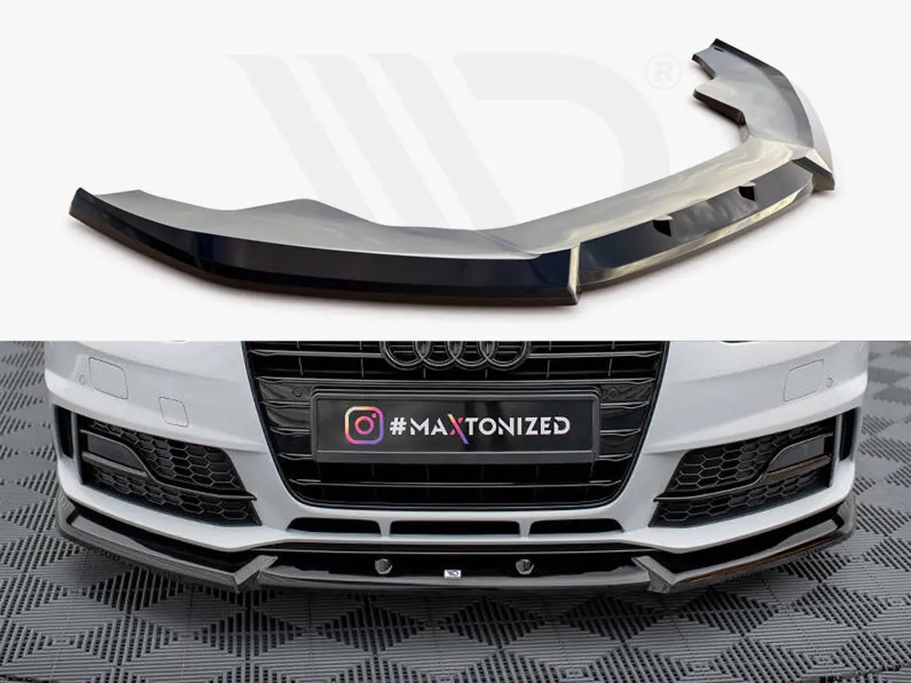 Maxton Design Front Splitter V.1 Audi A4 Competition B8 Facelift 1