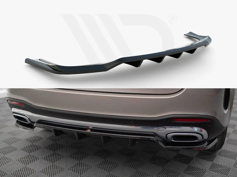 Maxton Design Central Rear Splitter (Vertical Bars) Mercedes-Benz Gle Suv Amg-Line W167 1