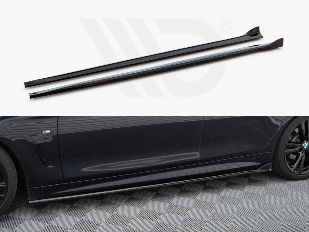 Maxton Design Side Skirts Diffusers Bmw 4 Gran Coupe M-Pack F36 1