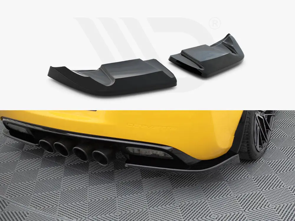 Maxton Design Rear Side Splitters Chevrolet Corvette C6 1