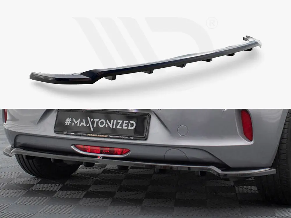 Maxton Design Central Rear Splitter (Vertical Bars) Opel Corsa F (Mk6) 1