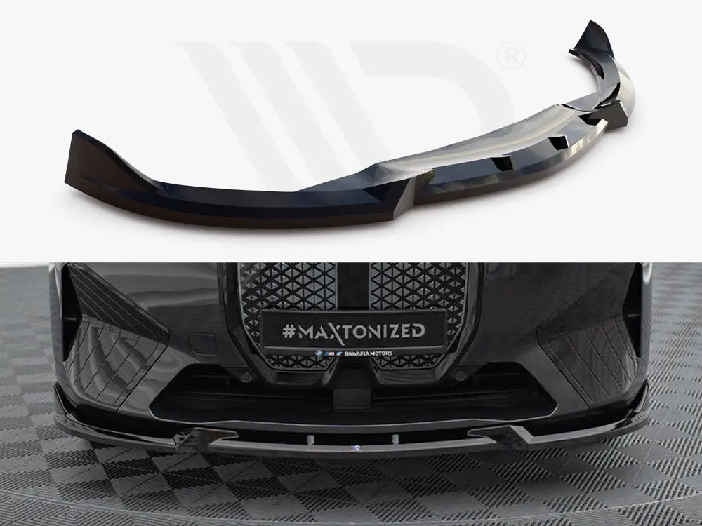 Maxton Design Front Splitter V.1 Bmw Ix M-Pack I20 1