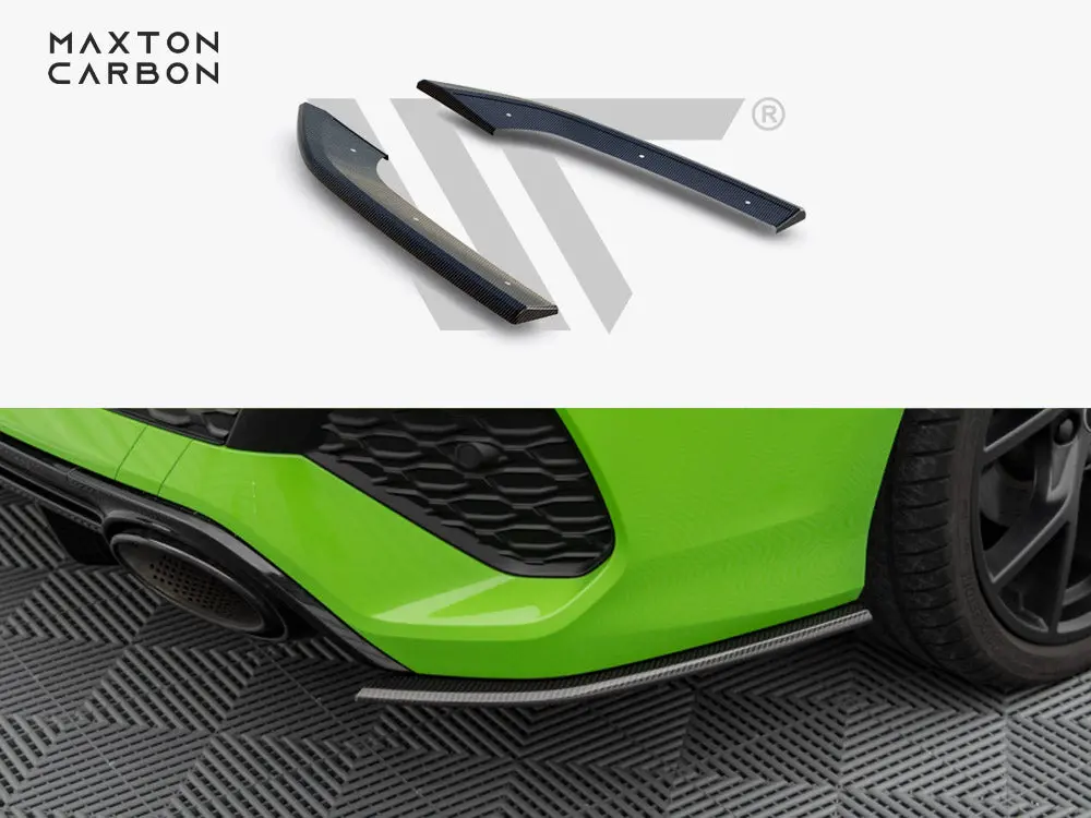 Carbon Fiber Rear Side Splitters Audi Rs3 Sedan 8Y 1