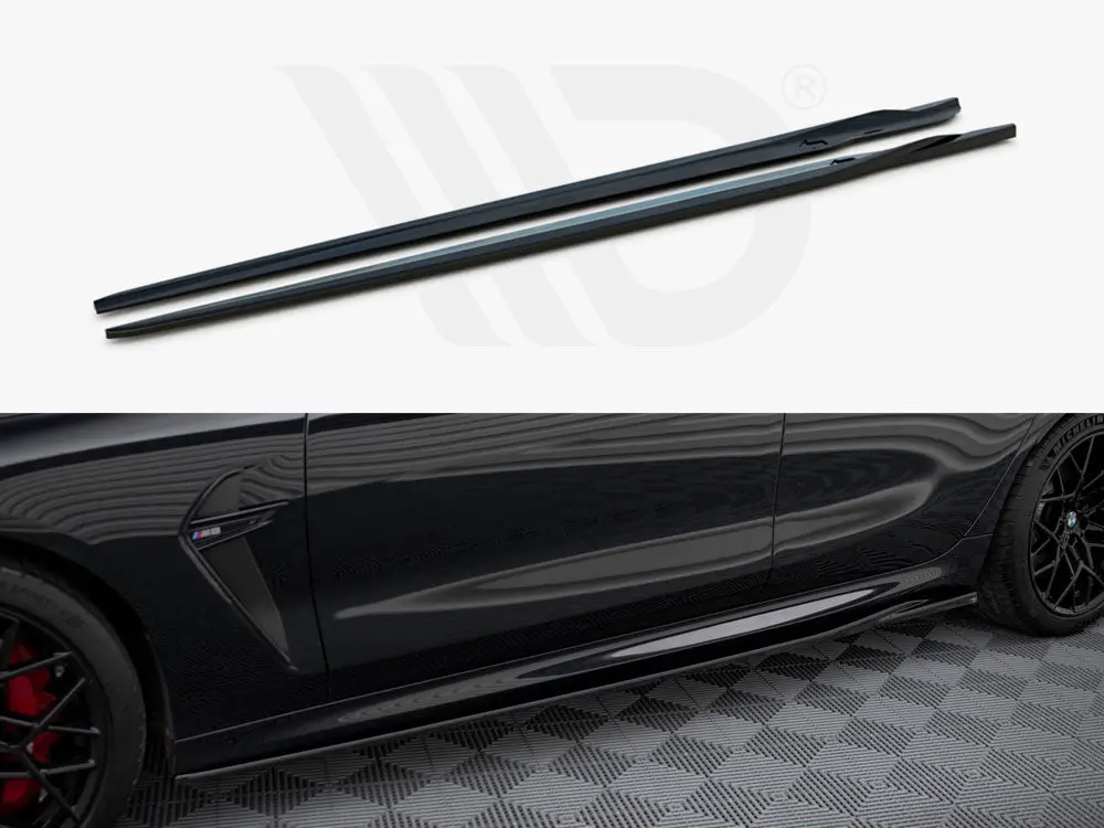 Side Skirts Diffusers V.2 Bmw M8 Gran Coupe F93 / 8 Gran Coupe M-Pack G16 1