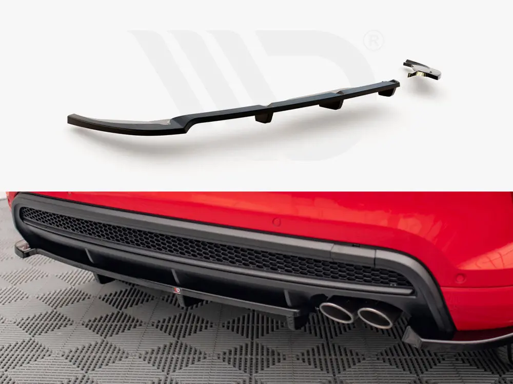 Maxton Design Central Rear Splitter (Vertical Bars) Fiat 500X Sport Mk1 Facelift 1