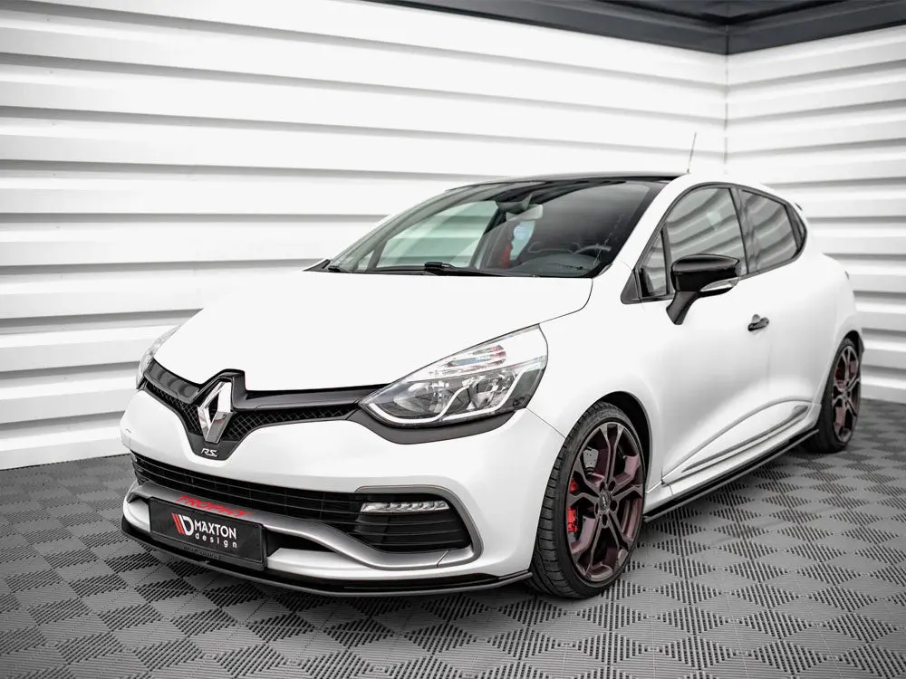 Maxton Design Street Pro Front Splitter Front Splitter Renault Clio Rs Mk4 2