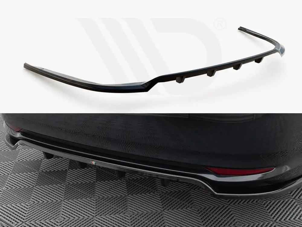 Maxton Design Central Rear Splitter (Vertical Bars) Toyota Avensis Sedan Mk3 Facelift 1