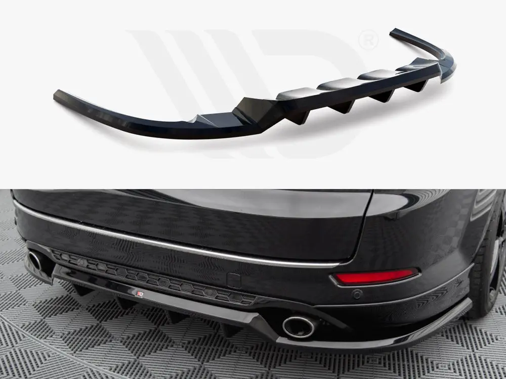 Maxton Design Central Rear Splitter (Vertical Bars) Ford Mondeo St-Line Mk4 Facelift 1