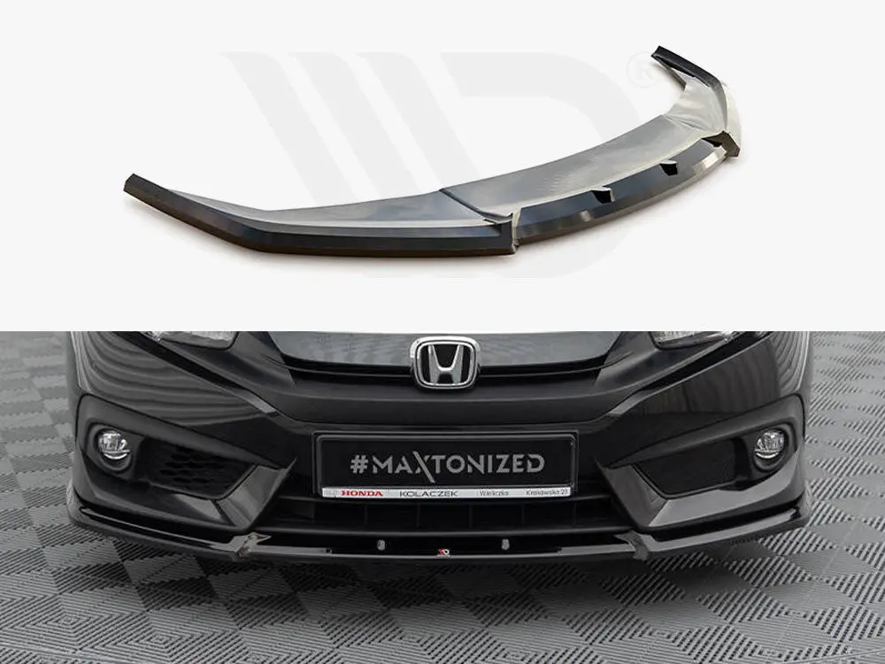 Maxton Design Front Splitter V.1 Honda Civic Mk10 1