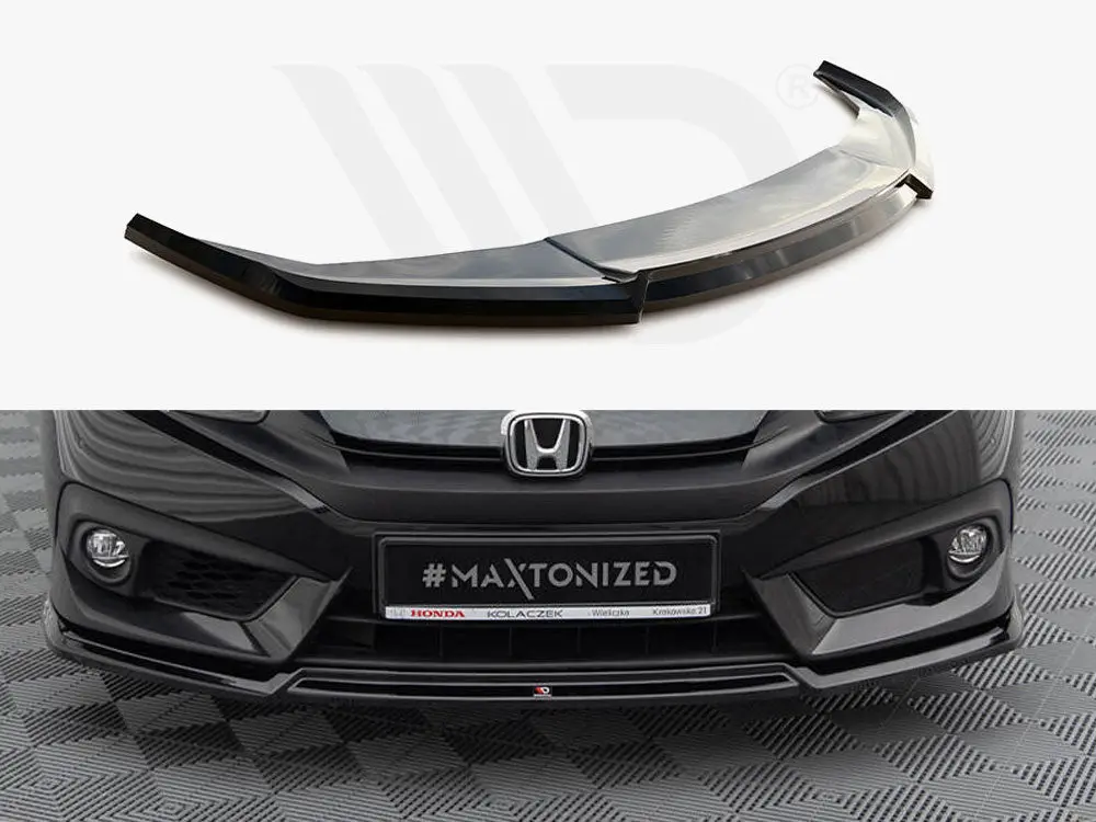 Maxton Design Front Splitter V.2 Honda Civic Mk10 1