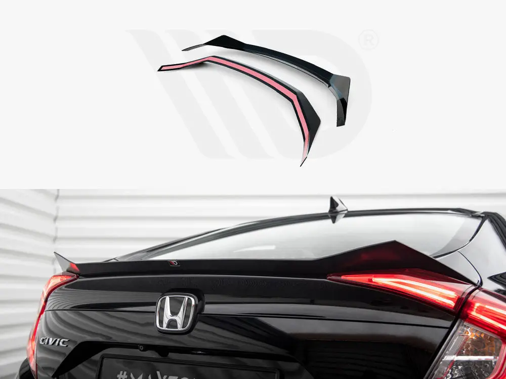 Maxton Design Spoiler Cap Honda Civic Mk10 1