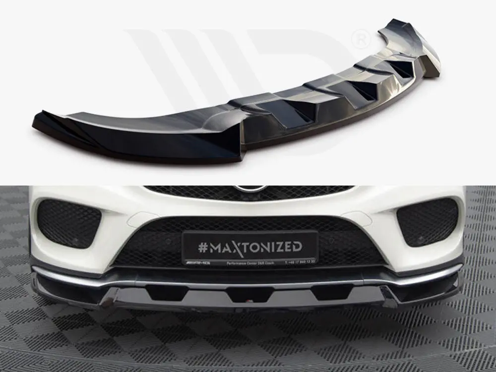 Maxton Design Front Splitter V.1 Mercedes-Benz Gle Coupe 43 Amg / Amg-Line C292 1