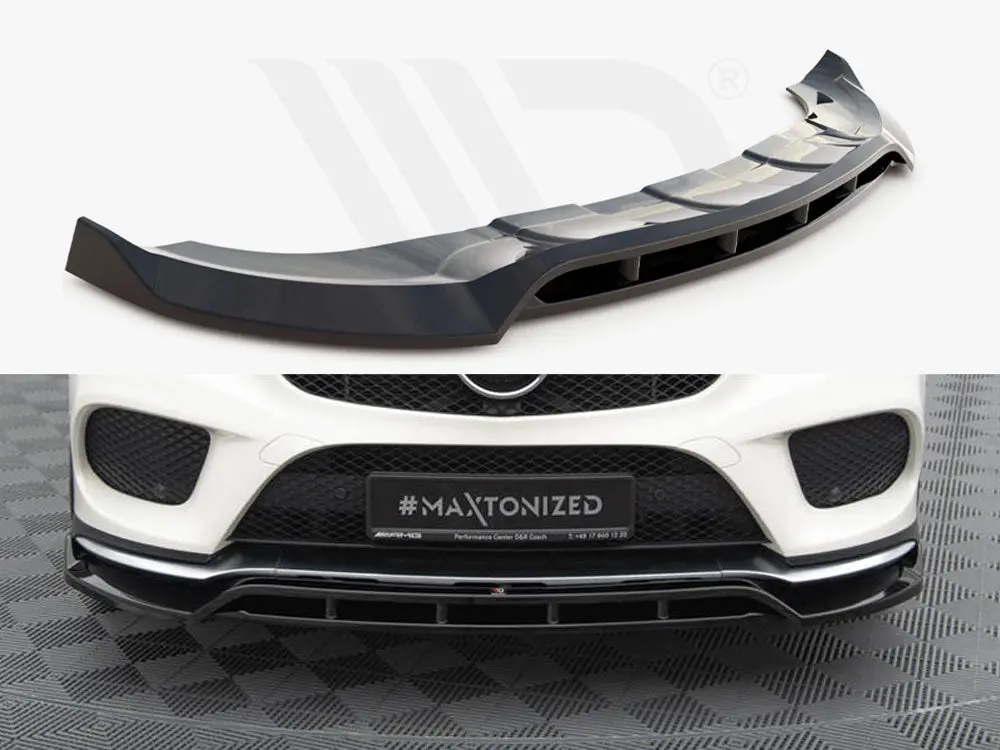 Maxton Design Front Splitter V.2 Mercedes-Benz Gle Coupe 43 Amg / Amg-Line C292 1