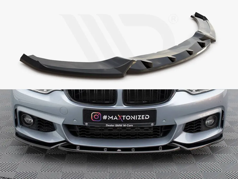 Maxton Design Front Splitter V.3 Bmw 4 Coupe M-Pack F32 1