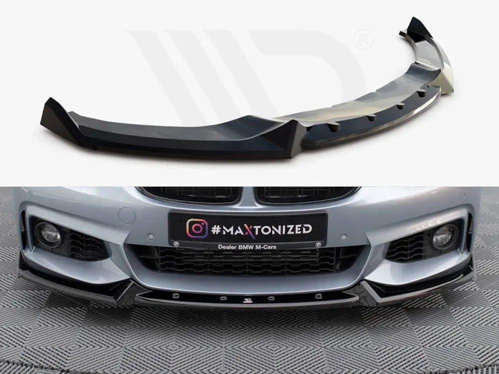 Maxton Design Front Splitter V.4 Bmw 4 Coupe M-Pack F32 1