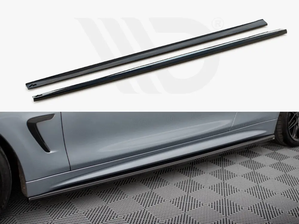 Maxton Design Side Skirts Diffusers V.3 Bmw 4 Coupe M-Pack F32 1