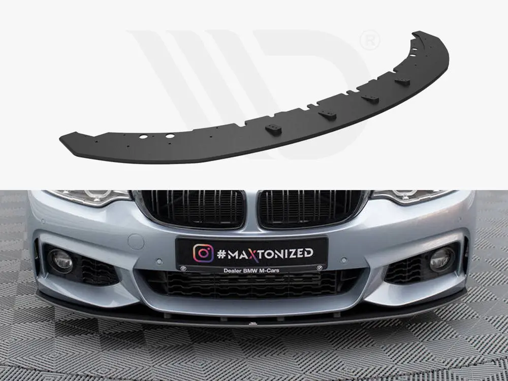 Maxton Design Street Pro Front Splitter Bmw 4 Coupe / Gran Coupe / Cabrio M-Pack F32 / F36 / F33 1