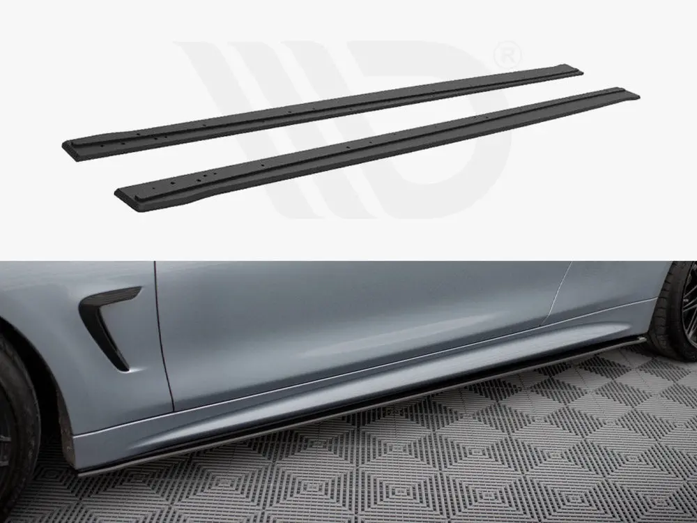 Maxton Design Street Pro Side Skirts Diffusers Bmw 4 Coupe / Gran Coupe / Cabrio M-Pack F32 / F36 / F33 1