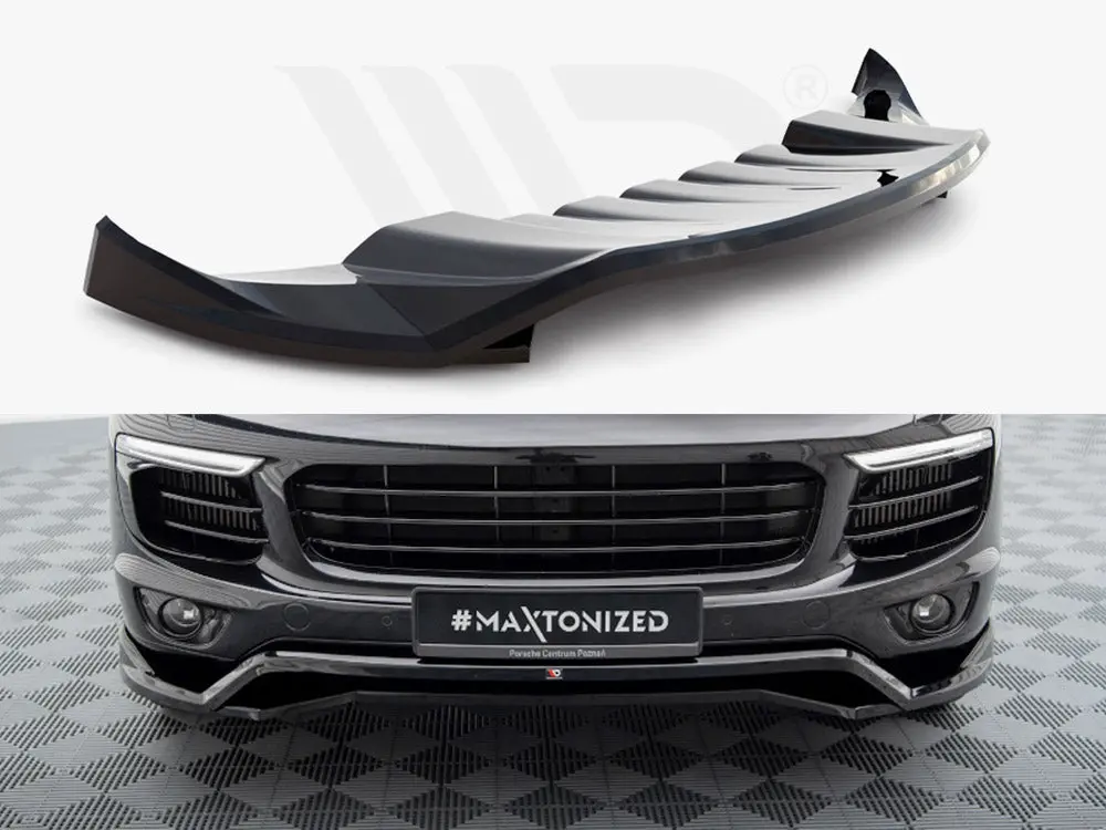 Maxton Design Front Splitter Porsche Cayenne Mk2 Facelift 1