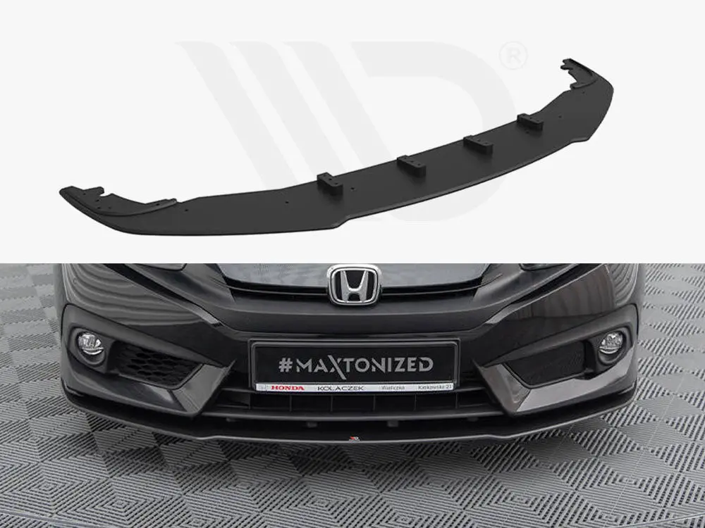 Maxton Design Street Pro Front Splitter Honda Civic Mk10 1