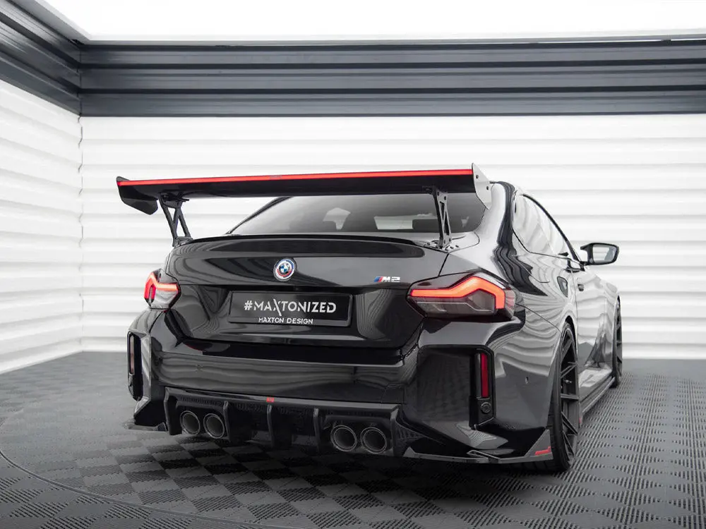 Maxton Design Carbon Fiber Spoiler + Led Light Bmw M2 G87 2