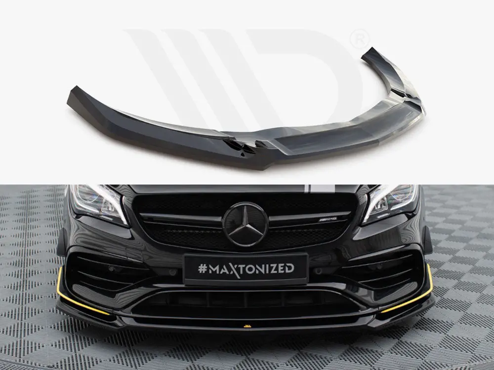 Maxton Design Front Splitter V.4 Mercedes-Amg Cla 45 Aero C117 Facelift 1