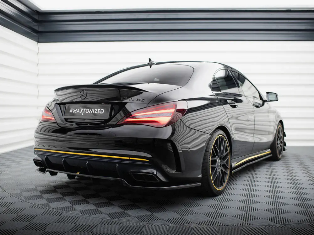 Maxton Design Central Rear Splitter (Vertical Bars) Mercedes-Amg Cla 45 C117 Facelift 2