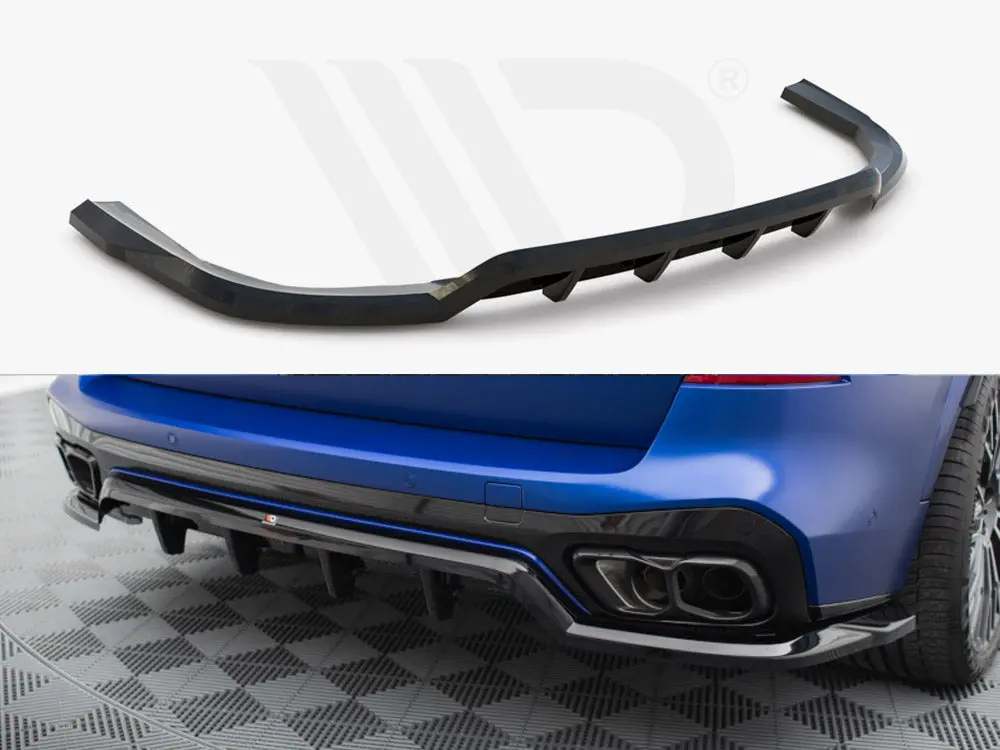 Maxton Design Central Rear Splitter (Vertical Bars) V.1 Bmw X5 M-Pack G05 Facelift 1