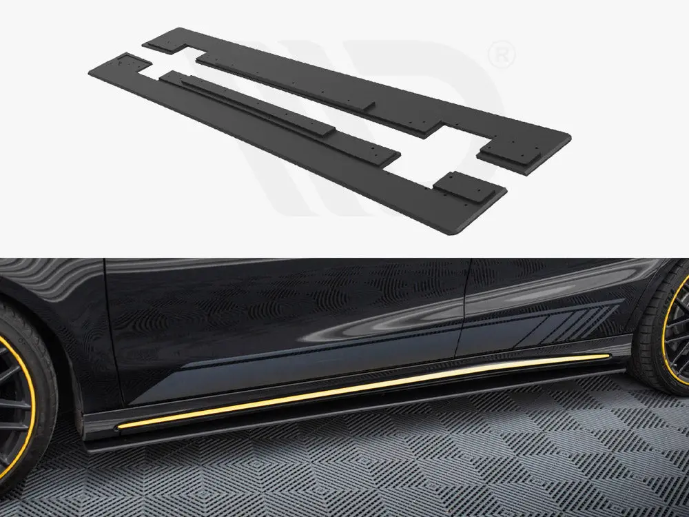 Maxton Design Street Pro Side Skirts Diffusers Mercedes-Amg Cla 45 C117 Facelift 1