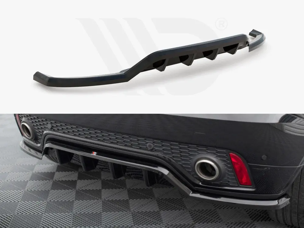 Maxton Design Central Rear Splitter (Vertical Bars) Jaguar E-Pace R-Dynamic Mk1 1