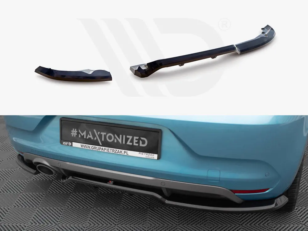 Maxton Design Central Rear Splitter (Vertical Bars) Renault Clio R.S. Line Mk5 1