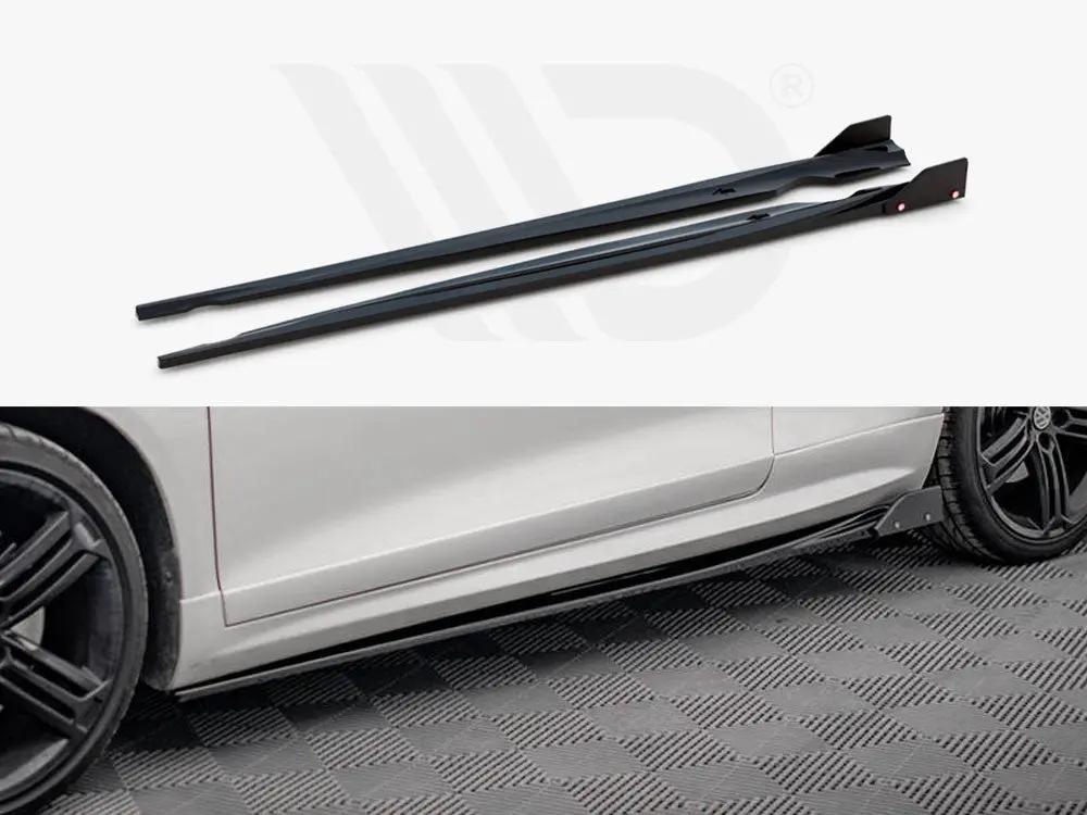 Maxton Design Side Skirts Diffusers V.2 + Flaps Volkswagen Scirocco R Mk3 1