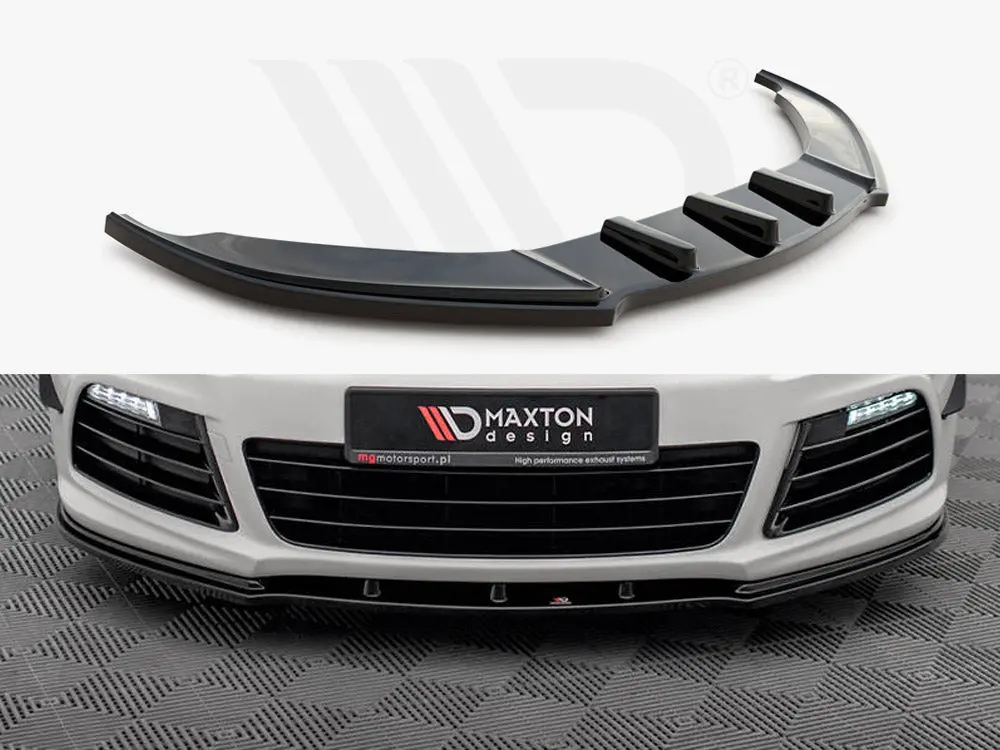 Maxton Design Front Splitter V.1 Volkswagen Scirocco R Mk3 1