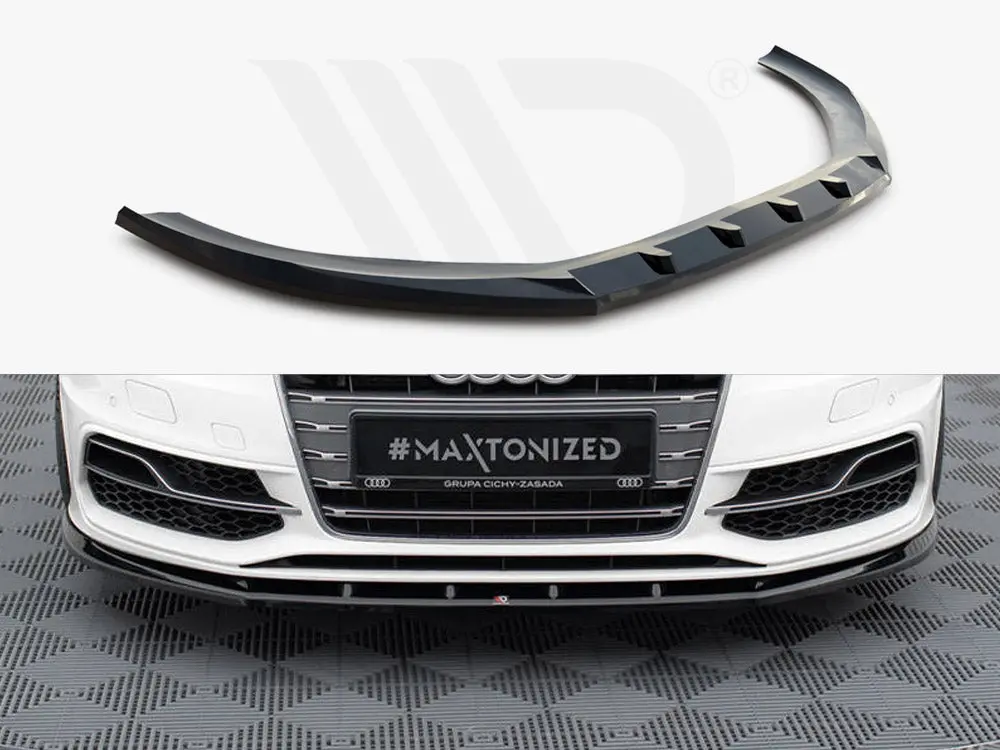 Maxton Design Front Splitter V.1 Audi S3 / A3 S-Line Sportback / Hatchback 8V 1