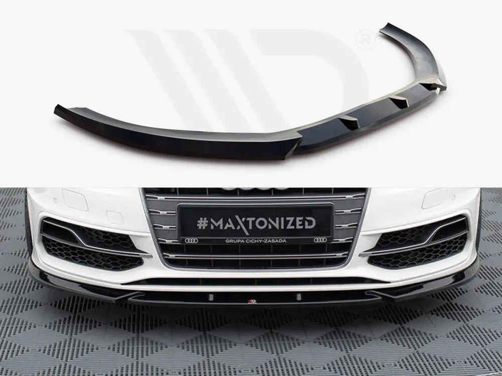 Maxton Design Front Splitter V.2 Audi S3 / A3 S-Line Sportback / Hatchback 8V 1