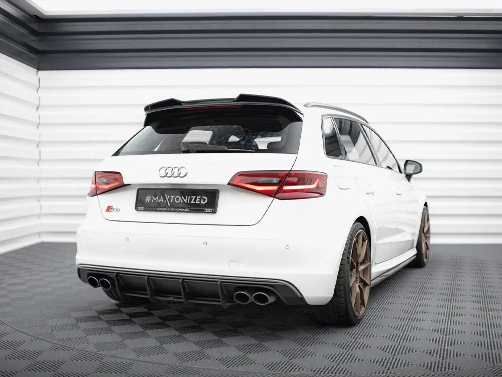 Maxton Design Spoiler Cap 3D Audi S3 / A3 S-Line Sportback / Hatchback 8V 2