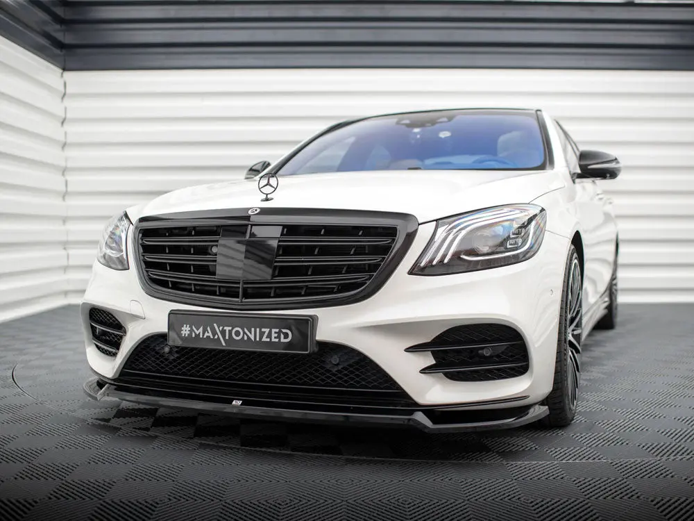 Maxton Design Front Splitter V.1 Mercedes-Benz S Amg-Line W222 Facelift 2
