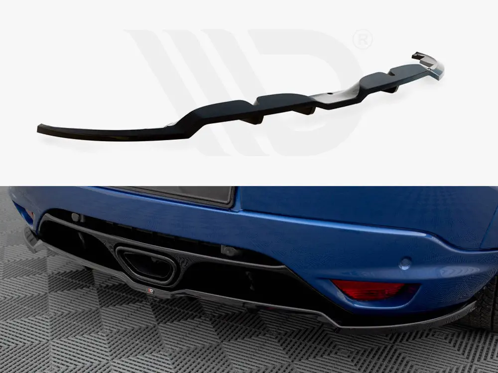 Maxton Design Central Rear Splitter (Vertical Bars) Renault Megane Rs Mk3 1