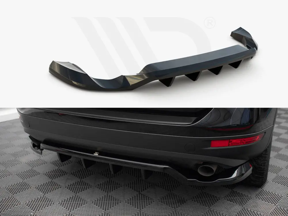 Maxton Design Central Rear Splitter (Vertical Bars) Volkswagen Touareg Mk2 1