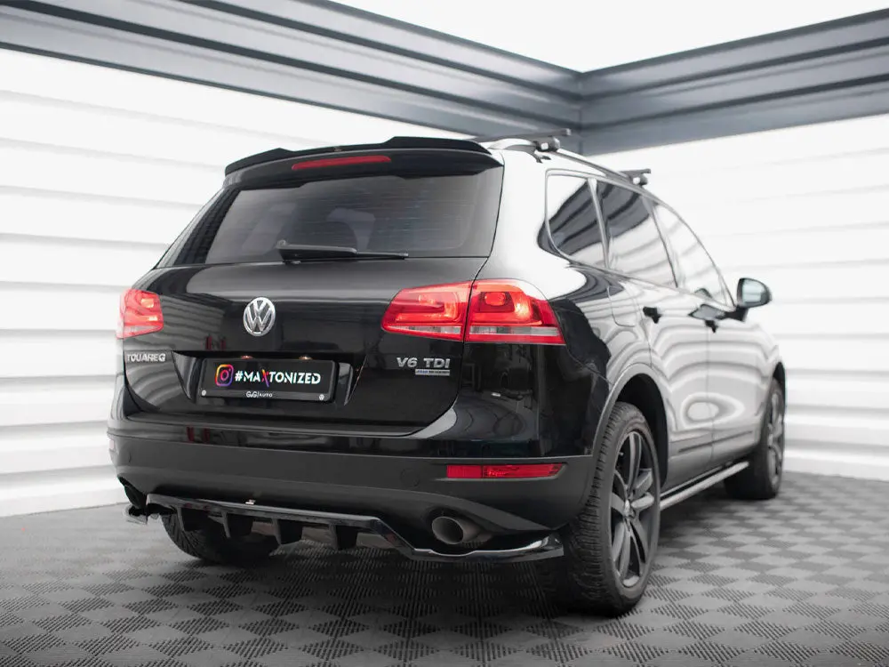 Maxton Design Central Rear Splitter (Vertical Bars) Volkswagen Touareg Mk2 2